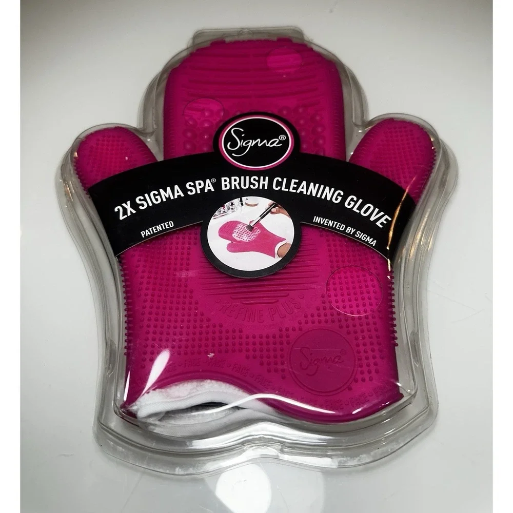2X Sigma Spa Brush Cleaning Glove  NEW Sealed